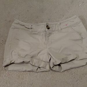 American Eagle Outfitters Low Rise Khaki Shorts